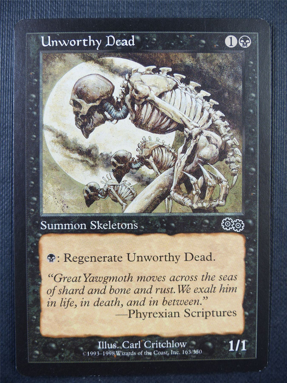 Unworthy Dead - Urza's Saga - Mtg Card #74D