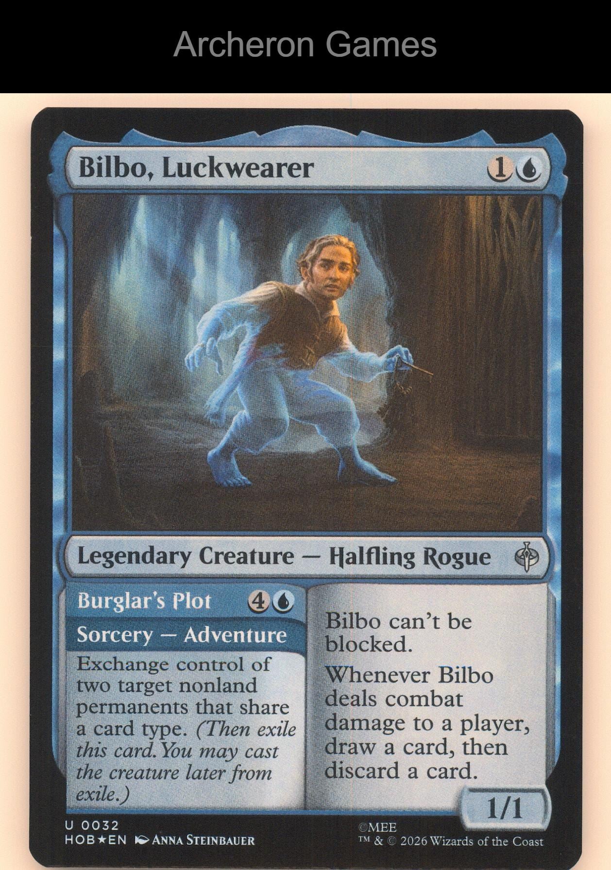 Bilbo, Luckwearer HOB 32 UC MTG Card The Hobbit