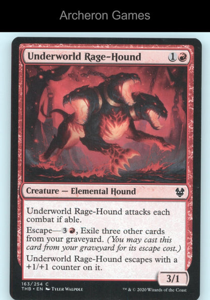 Underworld Rage-Hound 163 C MTG Card Theros Beyond Death
