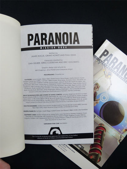 Paranoia Mission & Gamemaster Hand Books - Roleplay Book Softback #2VZ