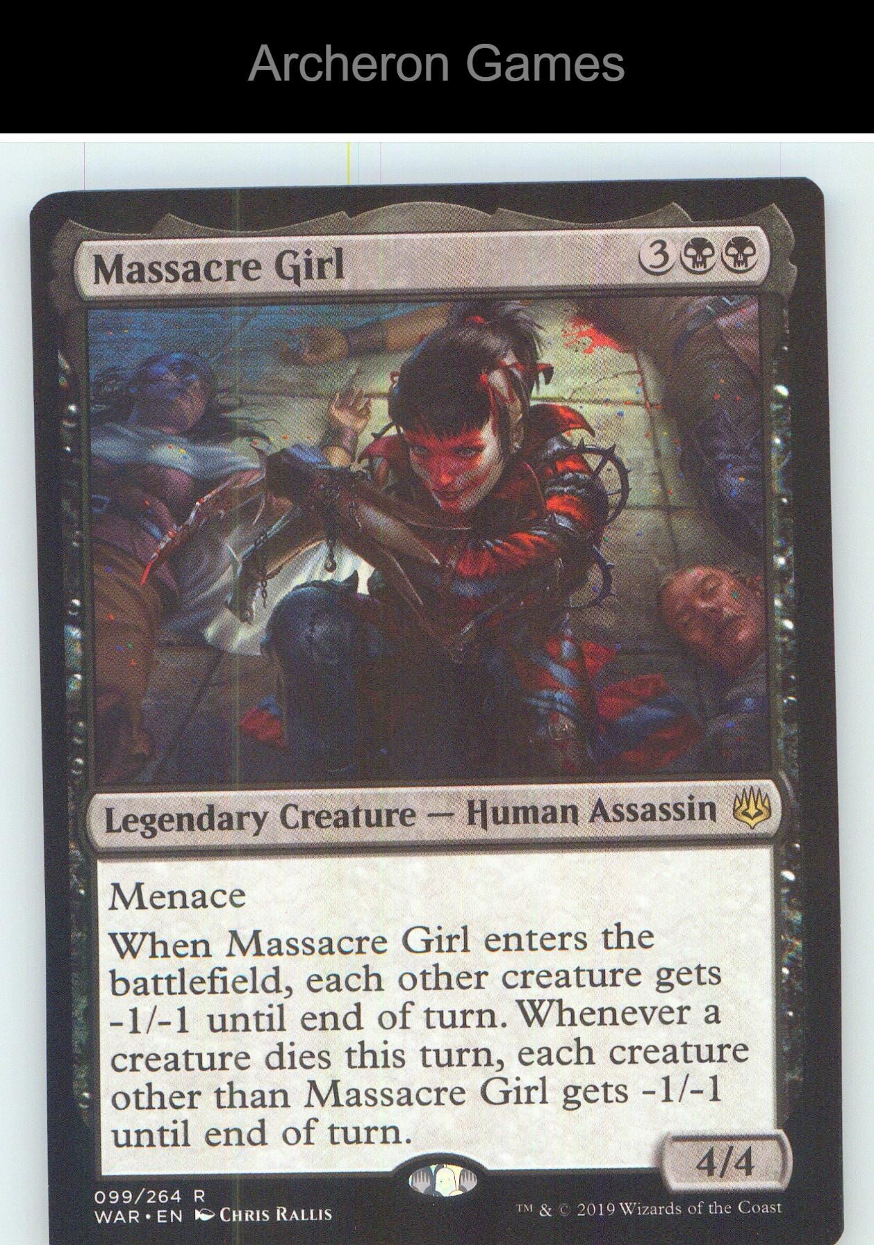 Massacre Girl WAR 99 R MTG Card NM/EX+