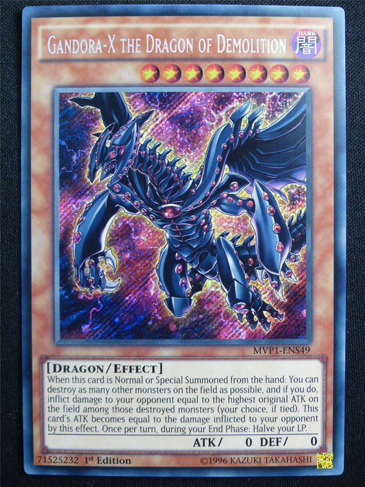 Gandora-X the Dragon of Destruction MVP1 Secret Rare - 1st ed Yugioh Card #4U5