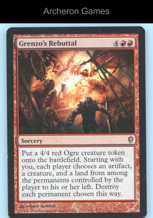 Grenzo's Rebuttal 33 R MTG Card Conspiracy