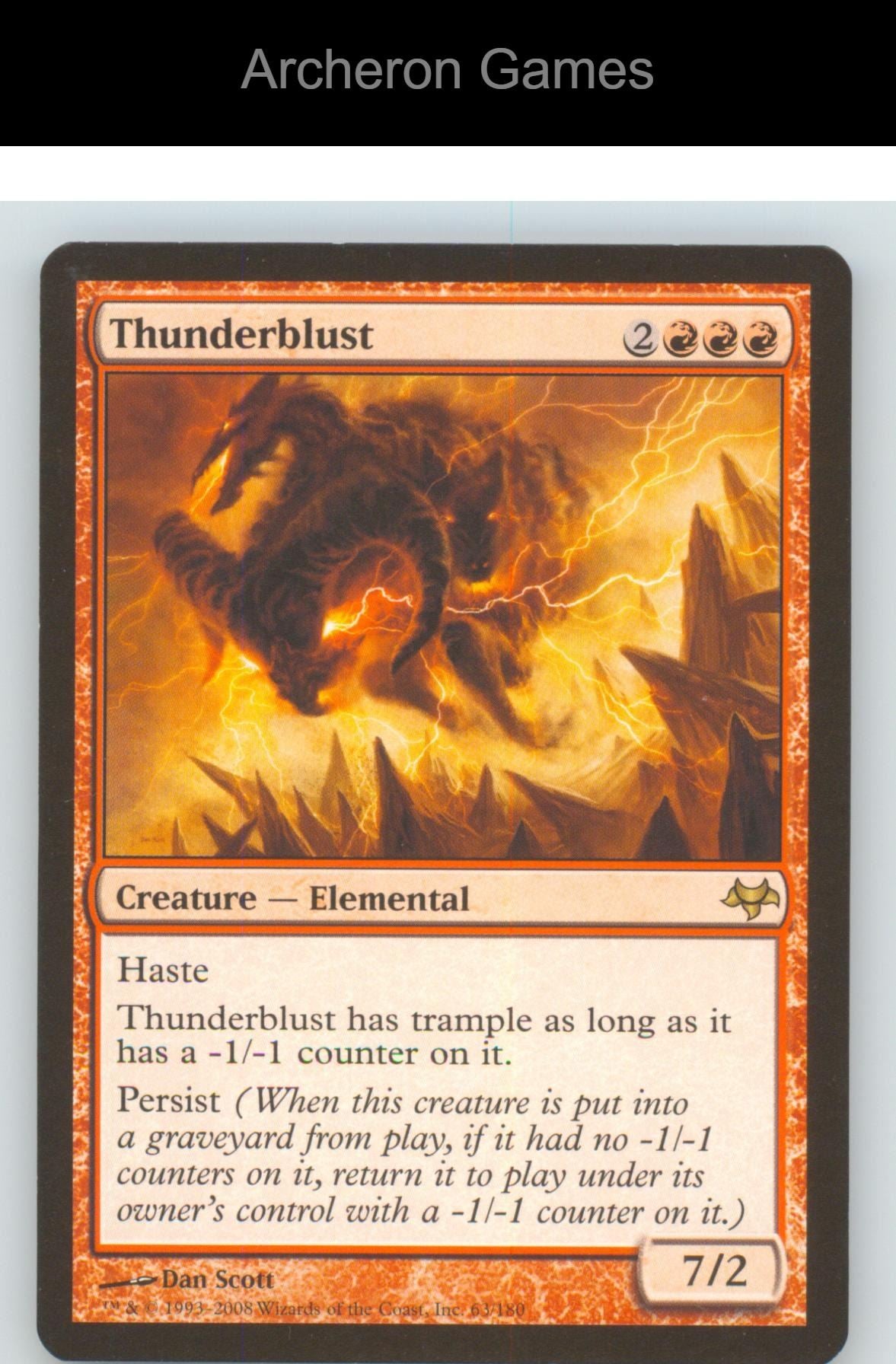 Thunderblust EVE 63 R MTG Card NM/EX+