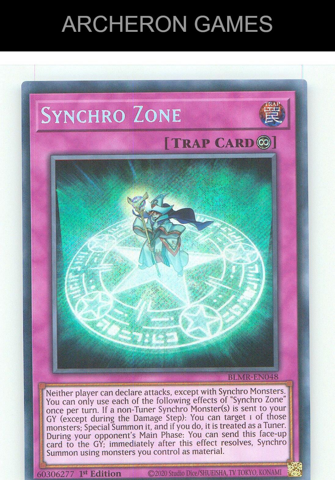 Synchro Zone SEC YUGIOH Card 1st Edition