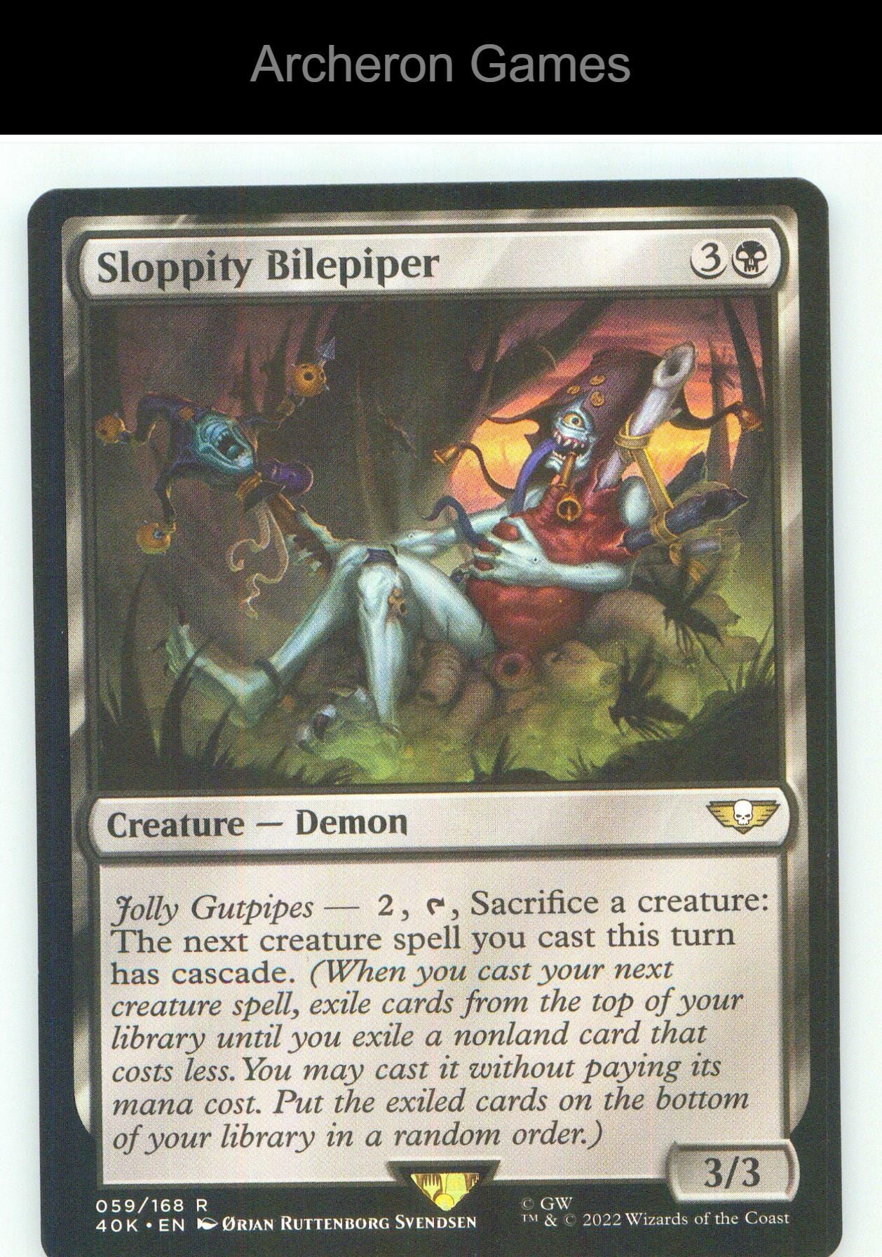 Sloppity Bilepiper 59 R MTG Card NM/EX+