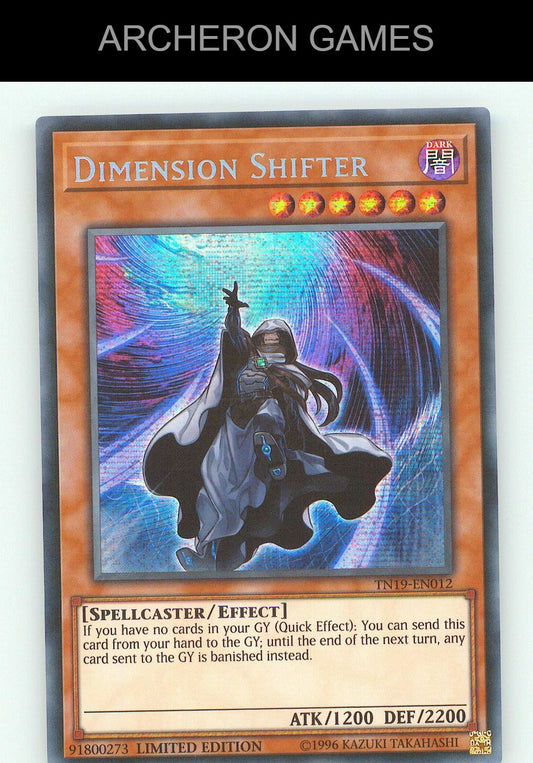 Dimension Shifter SEC YUGIOH Card