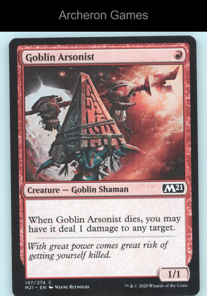 Goblin Arsonist 147 C MTG Card Core Set 2021