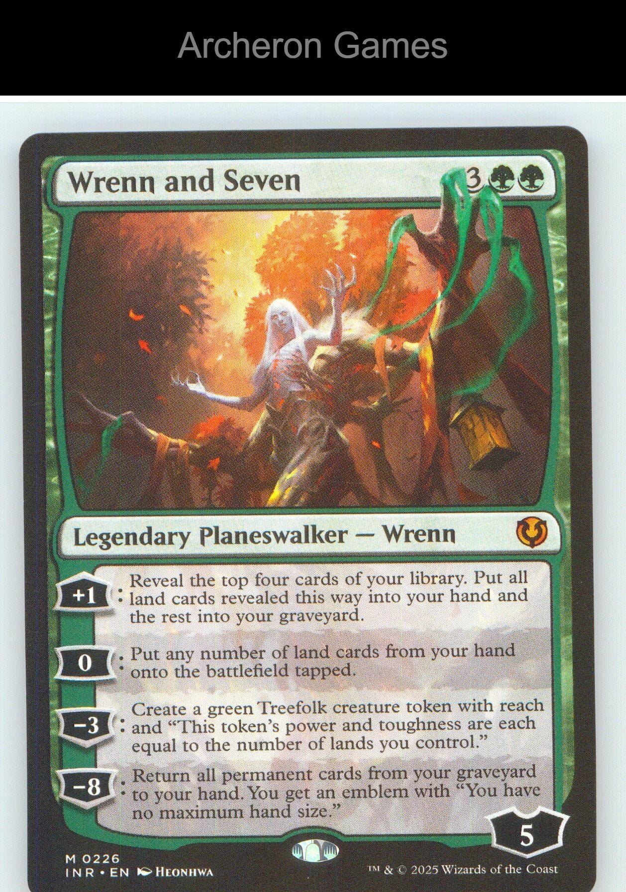 Wrenn and Seven INR 226 Mythic MTG Card NM/EX+