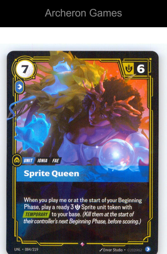 Sprite Queen UNL 084/219 R Unleashed Riftbound Card