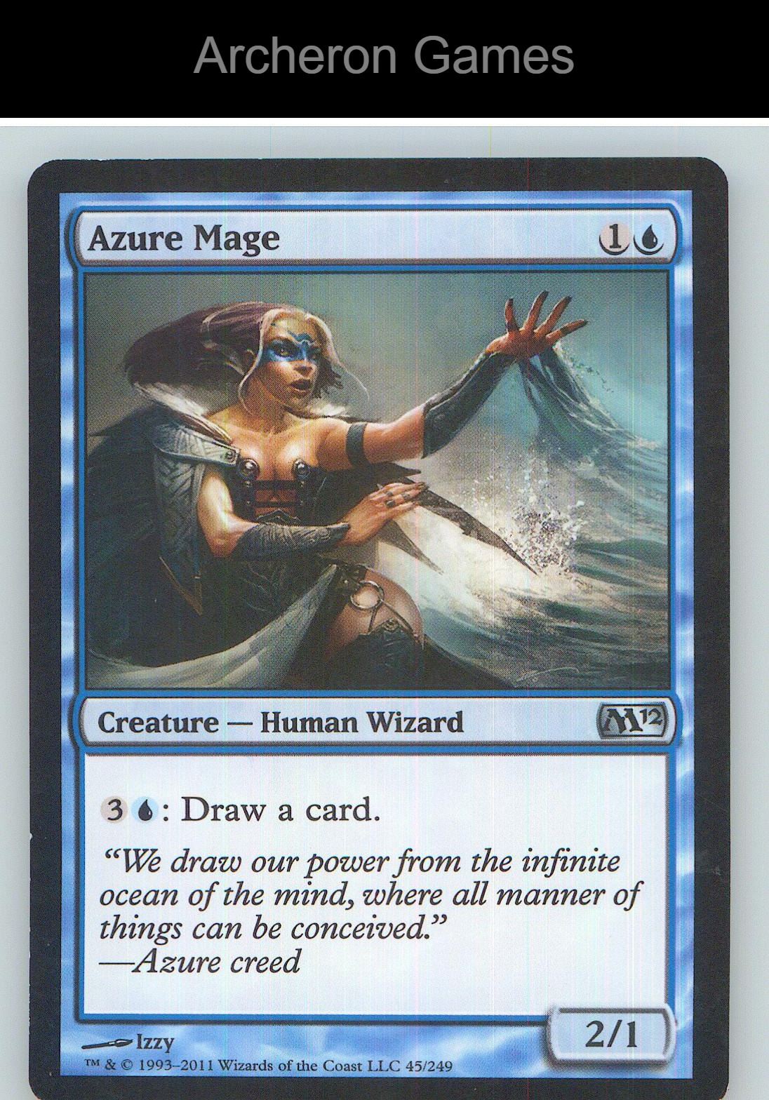 Azure Mage M12 45 UC MTG Card NM/EX+