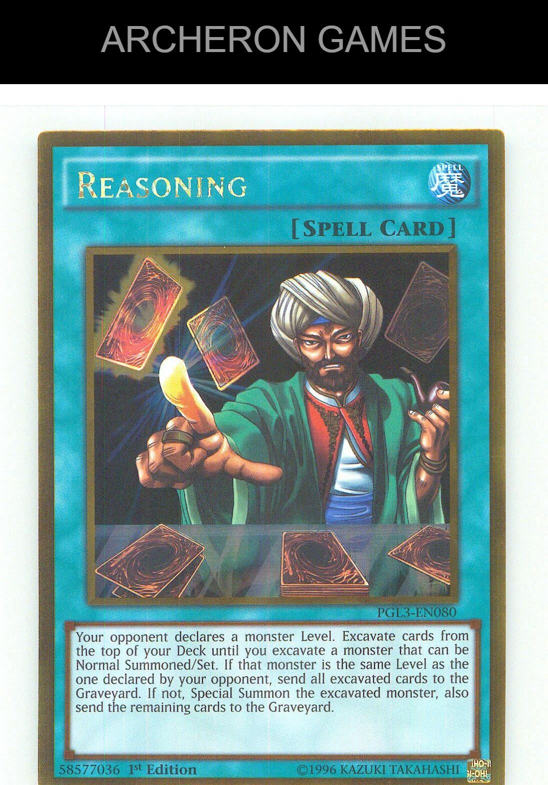 Reasoning Gold Rare YUGIOH Card 1st Edition
