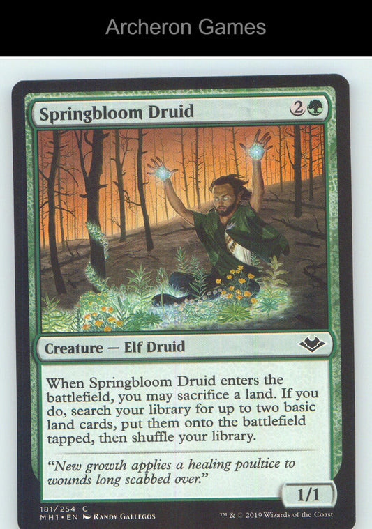 Springbloom Druid MH1 181 C MTG Card NM/EX+