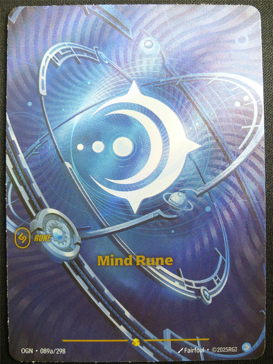 Mind Rune 089a/298 Overnumber Rare Foil - OGN - Riftbound Card #2DI