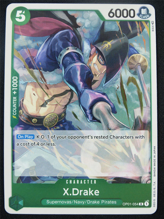 X.Drake OP01-054 R Foil - One Piece Card #A2