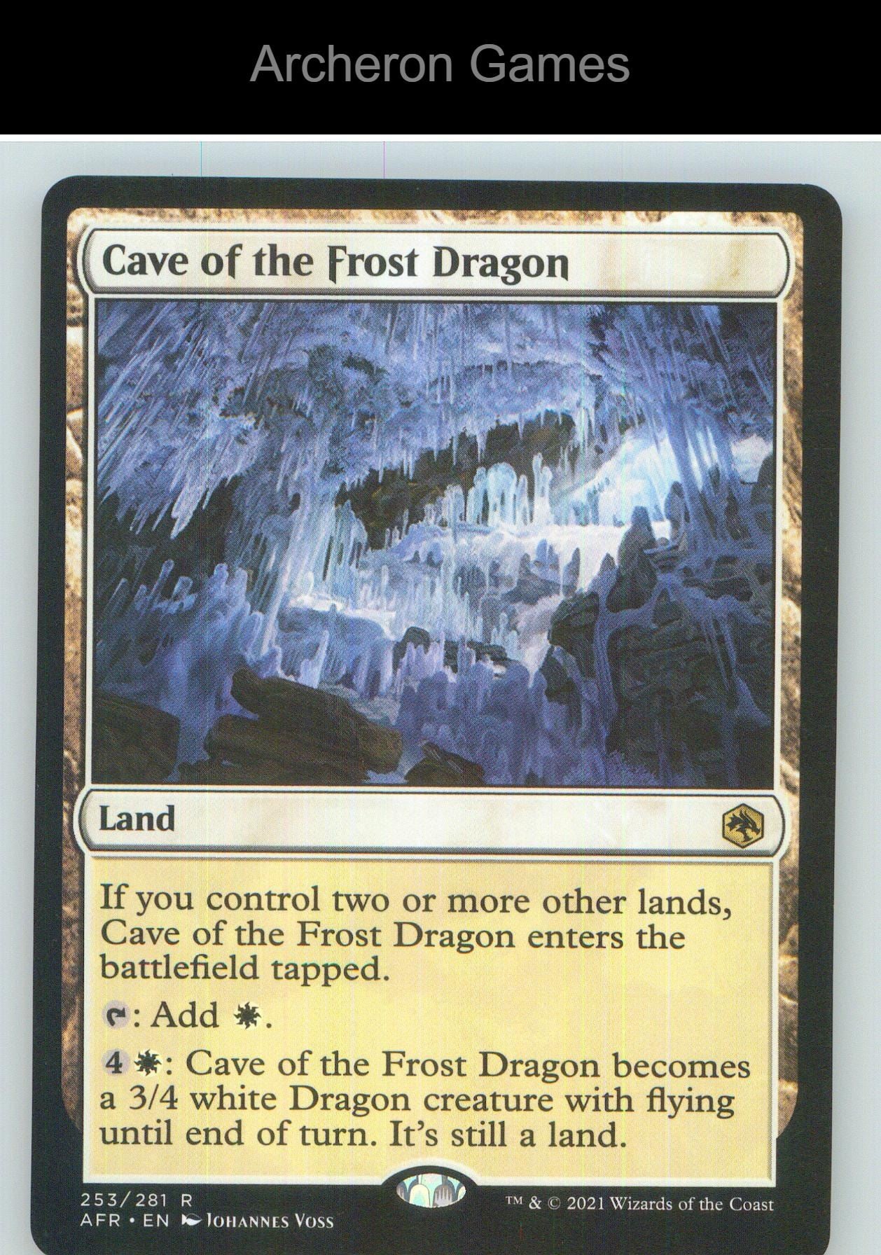 Cave of the Frost Dragon AFR 253 R MTG Card NM/EX+