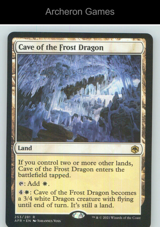 Cave of the Frost Dragon AFR 253 R MTG Card NM/EX+