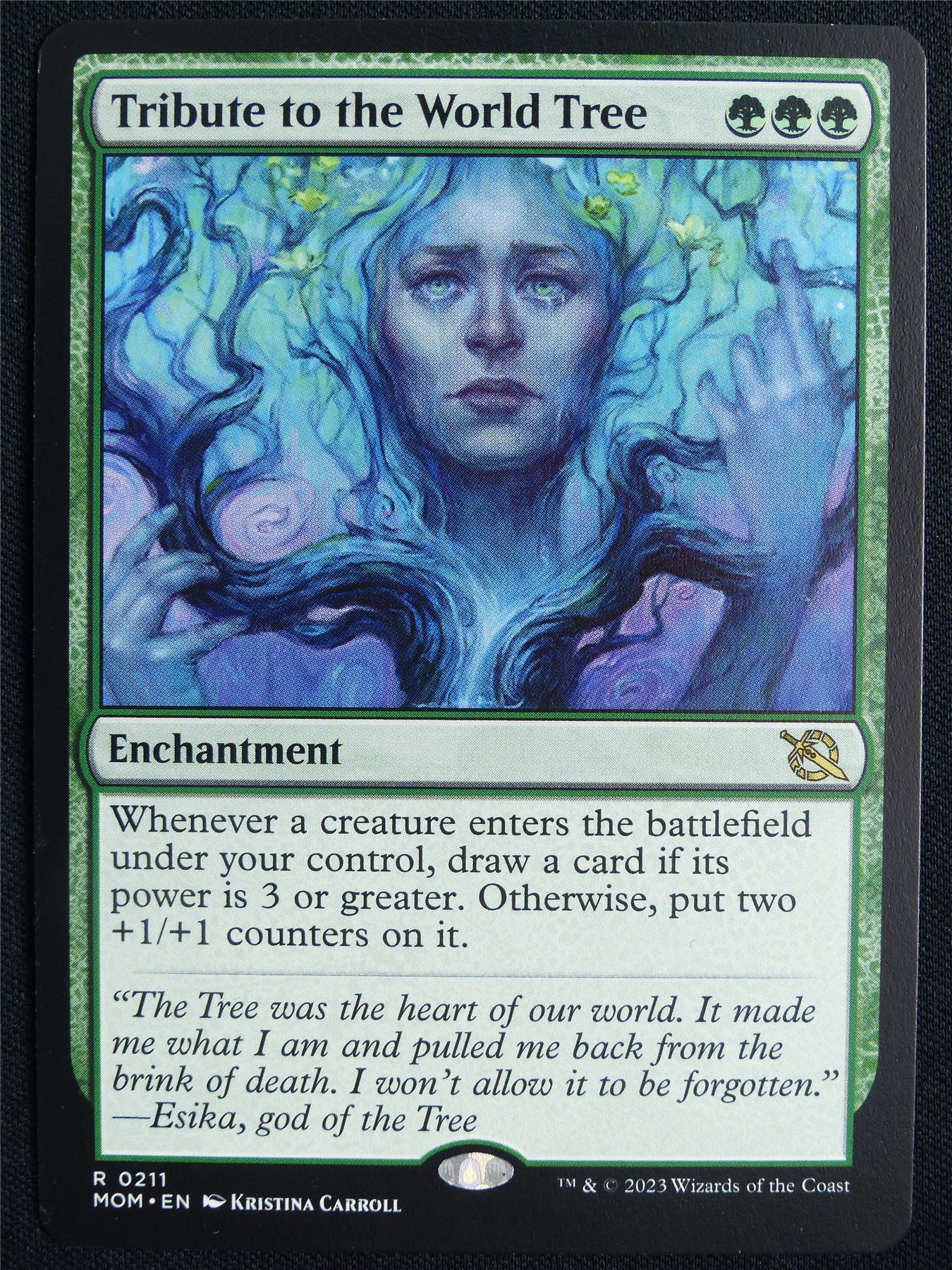 Tribute to the World Tree - MOM - Mtg Card #5O0
