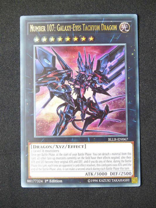 Number 107: Galaxy-Eyes Tachyon Dragon BLLR Ultra Rare - 1st ed Yugioh Card #3A9