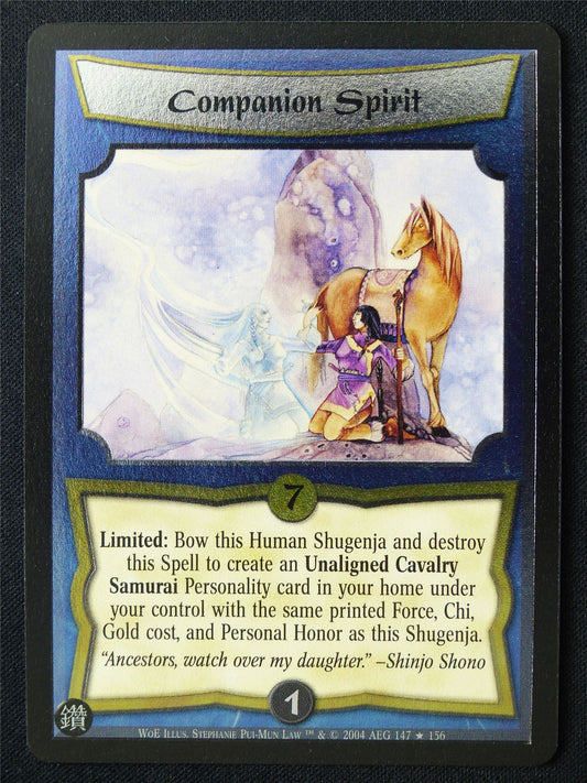 Companion Spirit Foil - WoE - Legend of the Five Rings L5R Card #VQ