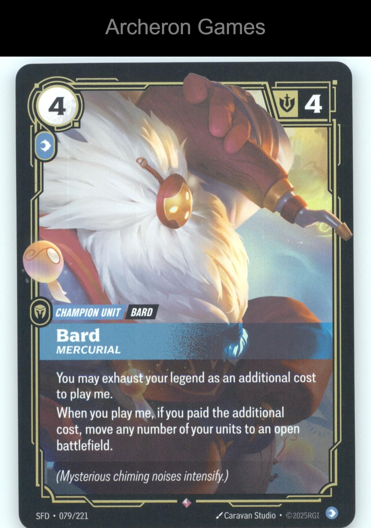 Bard - Mercurial SFD 079/221 R  Card Spiritforged