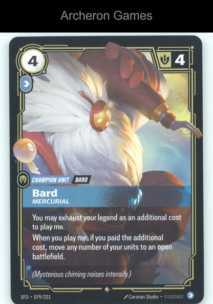 Bard - Mercurial SFD 079/221 R  Card Spiritforged