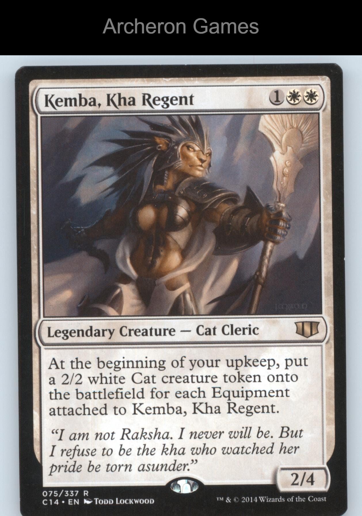 Kemba, Kha Regent 75 R MTG Card Commander 2014