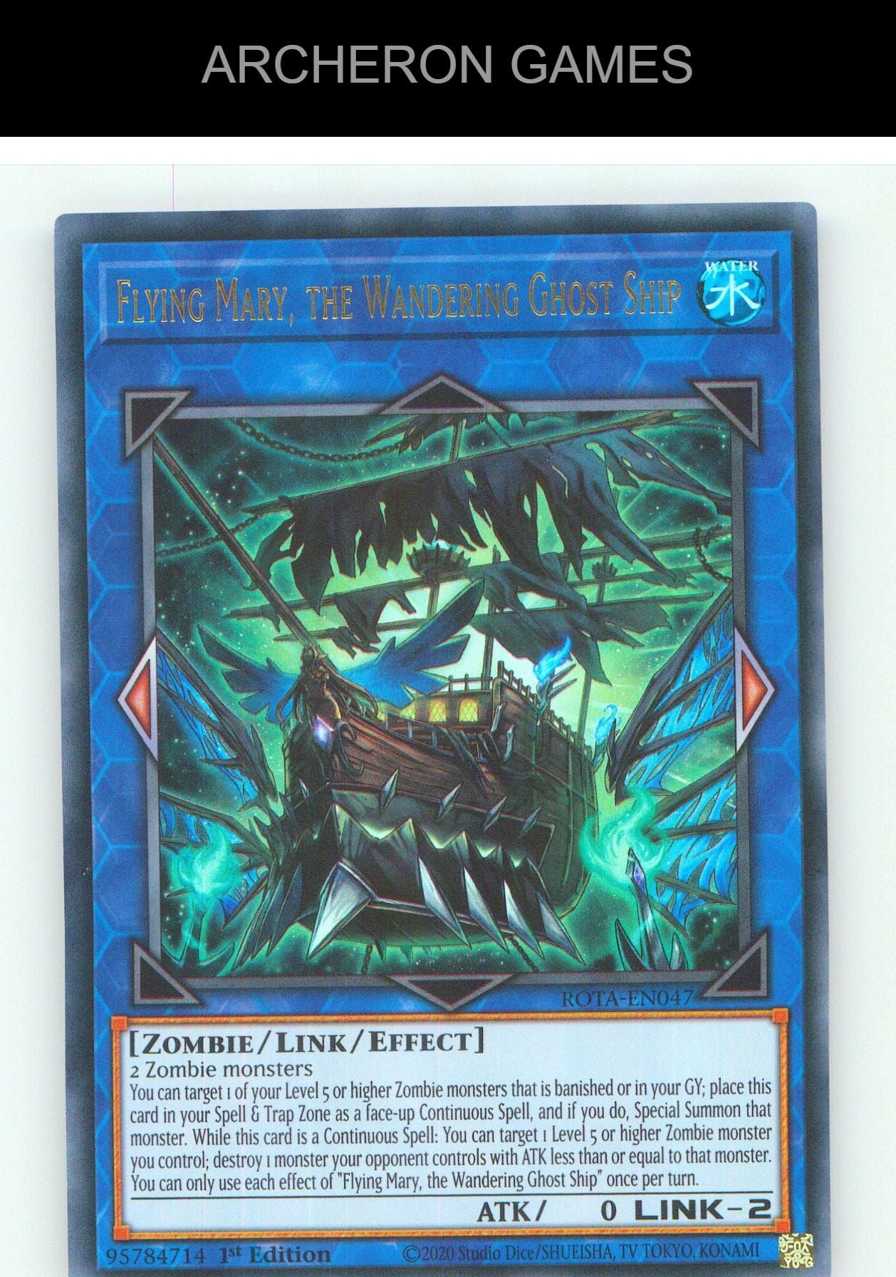 Flying Mary, the Wandering Ghost Ship UR YUGIOH Card 1st Edition
