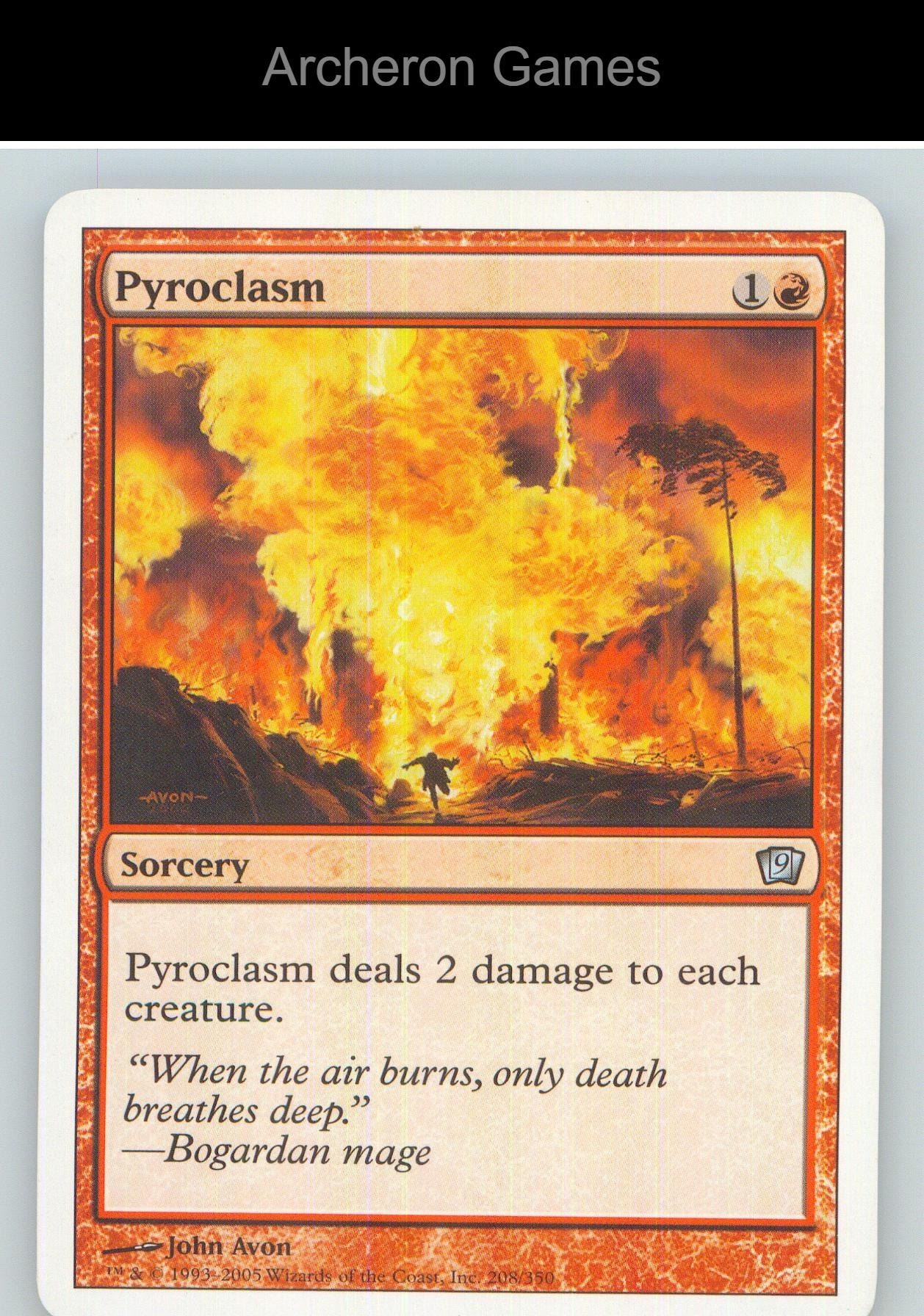 Pyroclasm 8ED 210 UC MTG Card NM/EX+