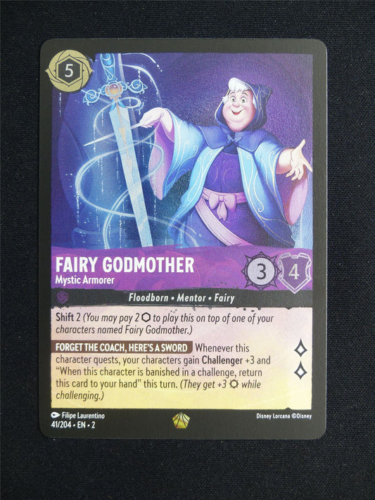 Fairy Godmother Mystic Armorer 41/204 Foil - Lorcana Card #206