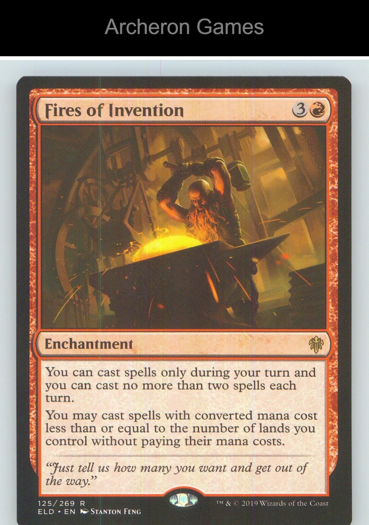 Fires of Invention ELD 125 R MTG Card NM/EX+