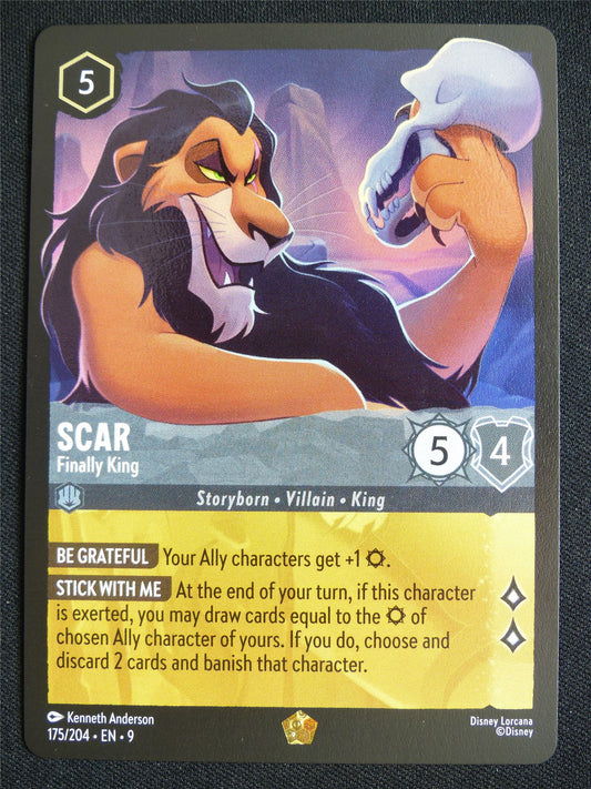 Scar Finally King 175/204 - Lorcana Card #4ZF