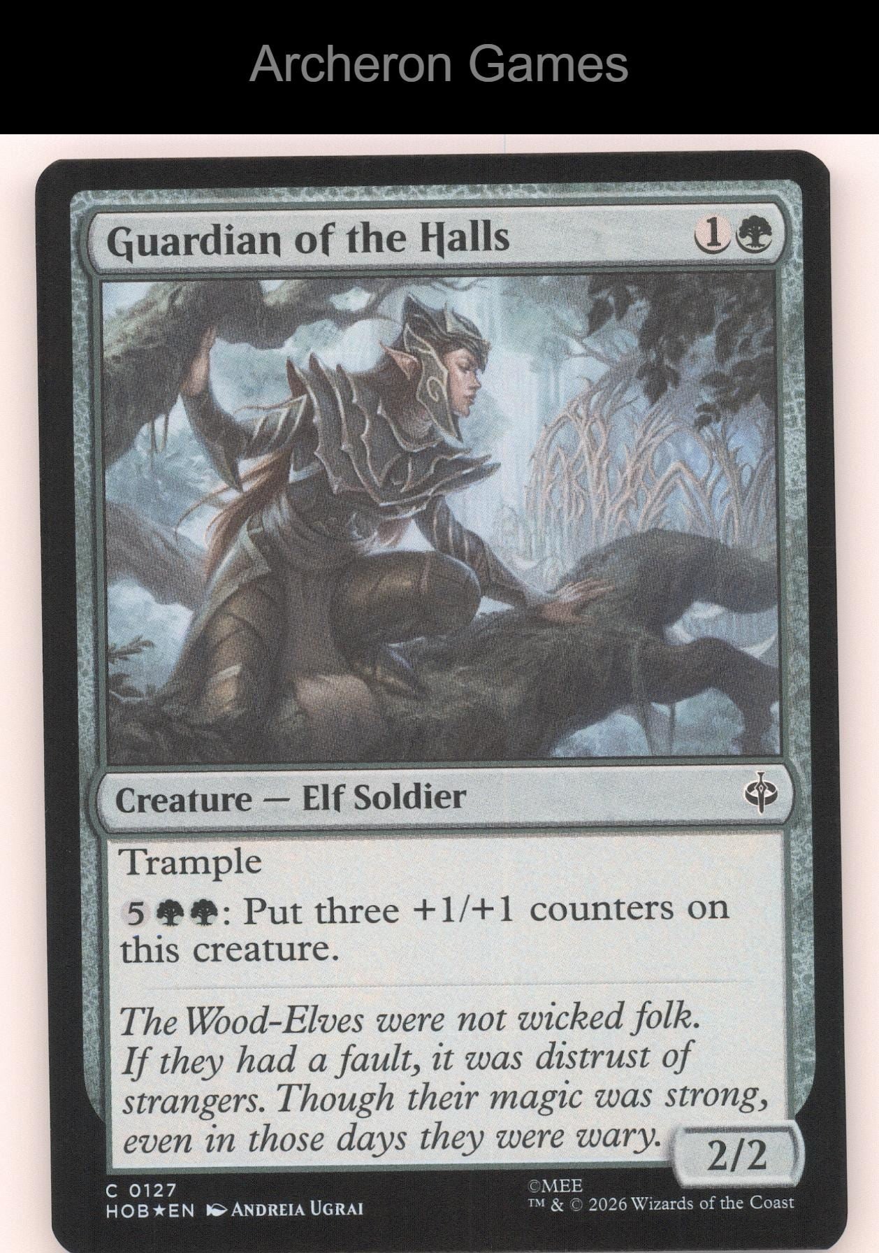 Guardian of the Halls HOB 127 C MTG Card The Hobbit