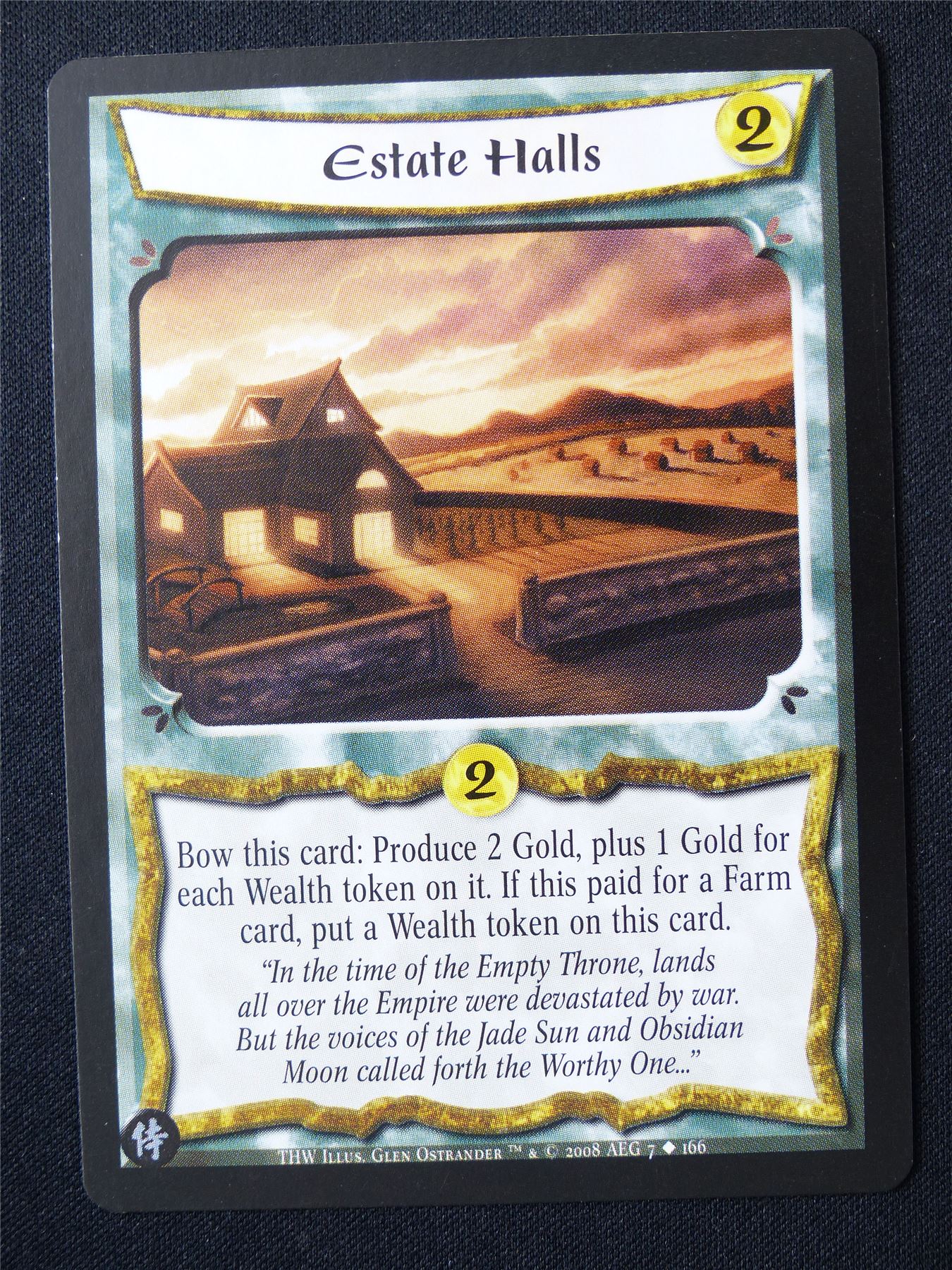 Estate Halls - THW - Legend of the Five Rings L5R Card #124