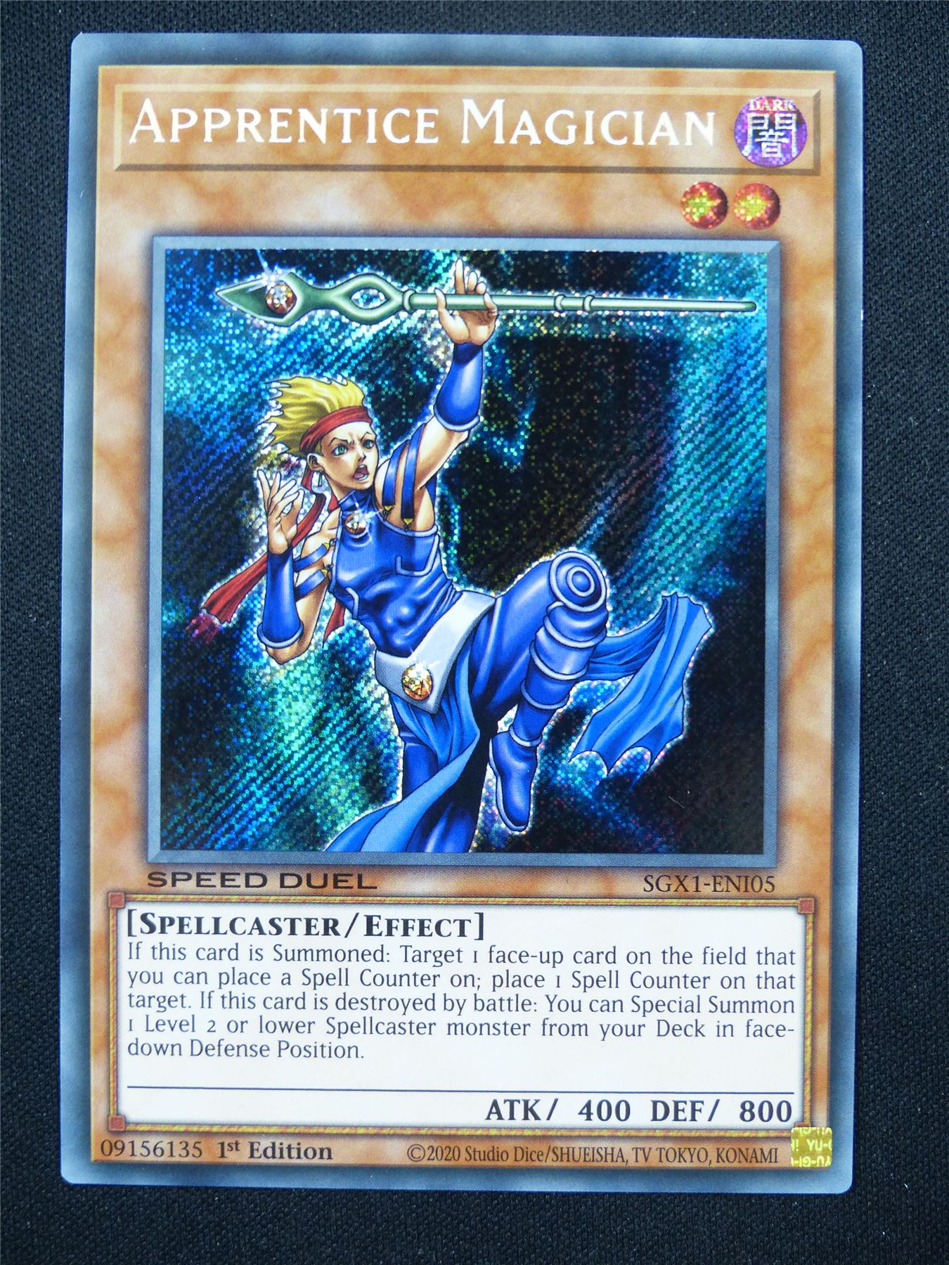 Apprentice Magician SGX1 Secret Rare - 1st ed Yugioh Card #14I