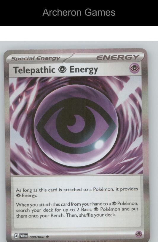 Pokemon Card Telepathic Psychic Energy ME03 088/088 R Perfect Order Holo