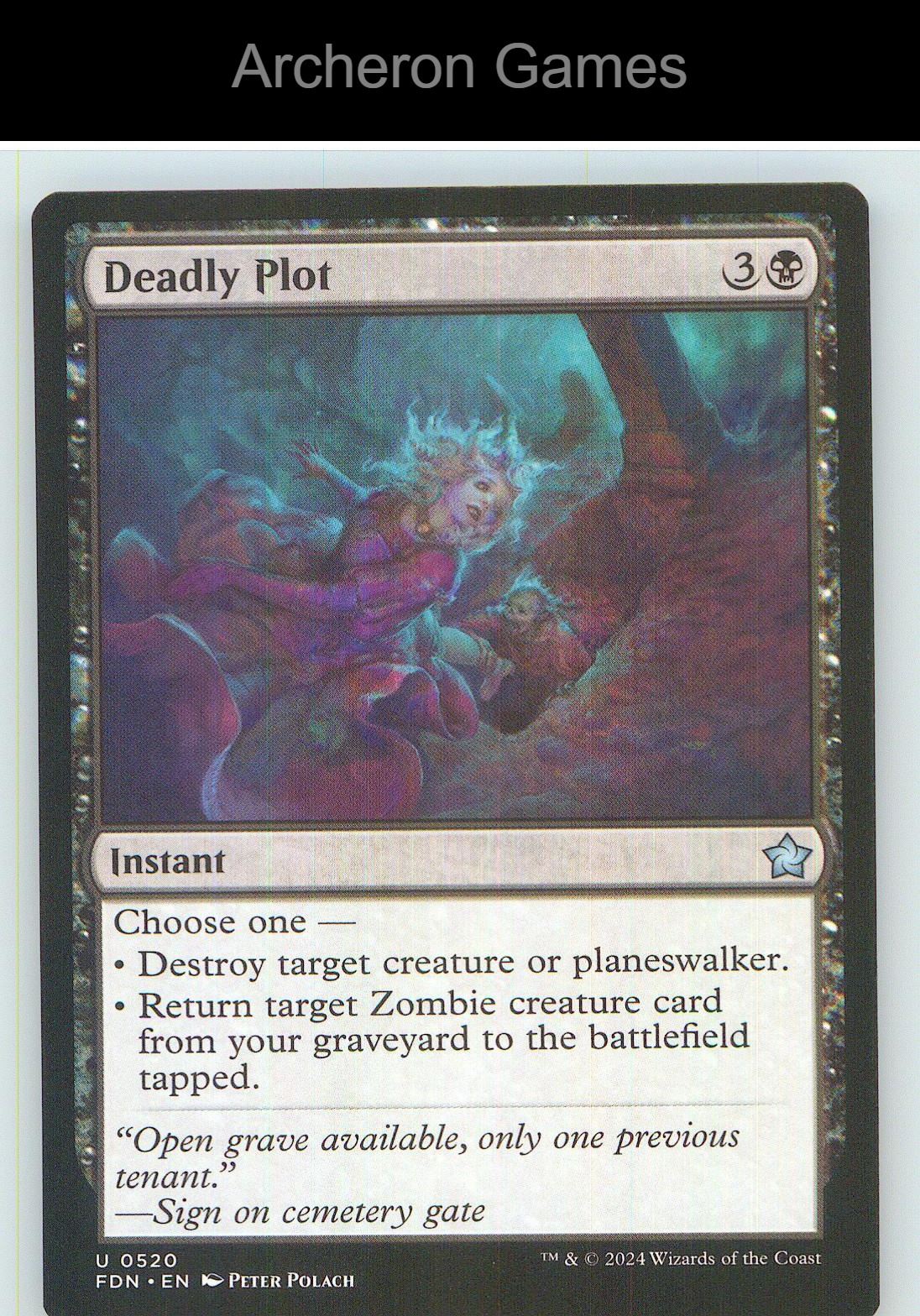 Deadly Plot FDN 520 UC MTG Card NM/EX+