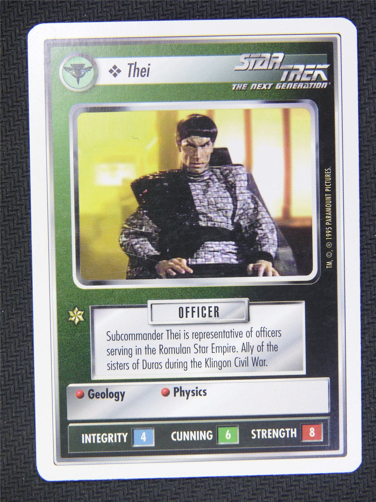 Thei White Border - Star Trek Next Gen Card #4PT