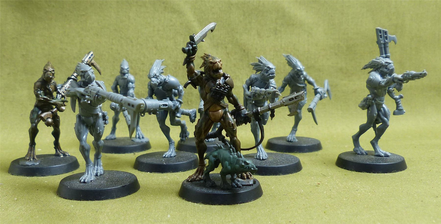 Kroot Carnivores set of 9 - Tau Empire - Warhammer 40k #5T