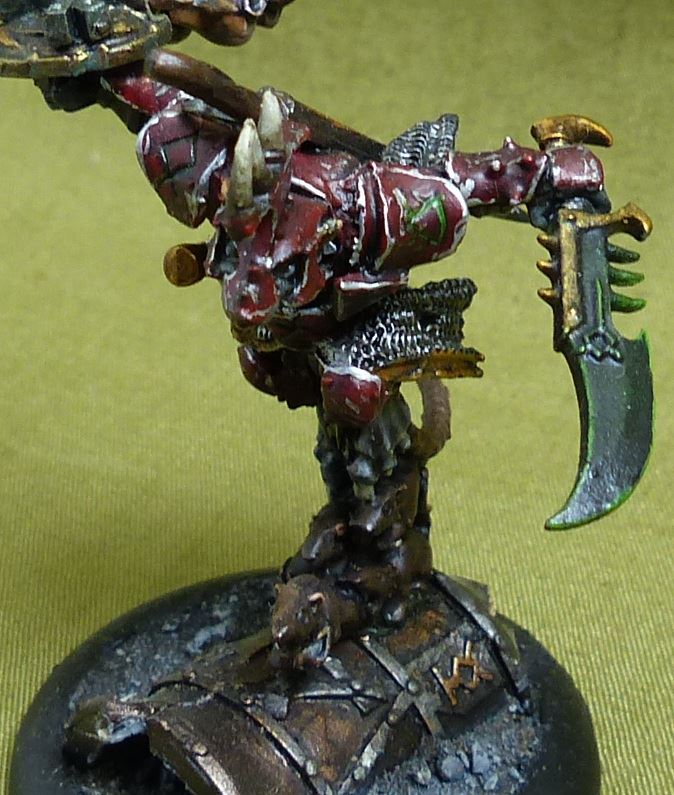 Classic Metal Warlord Queek Headtaker painted OOP - Skaven - Warhammer AoS #53I