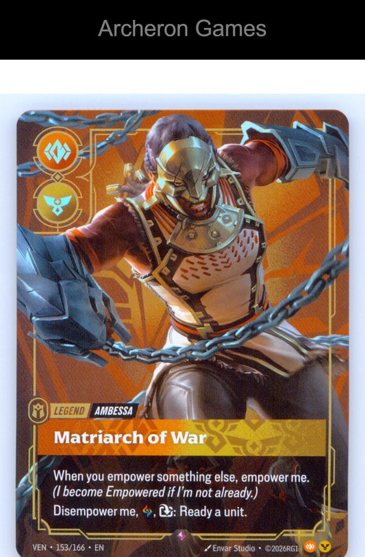 Ambessa - Matriarch of War VEN 153/166 R Vendetta Riftbound Card