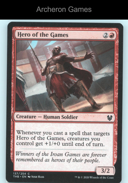 Hero of the Games 137 C MTG Card Theros Beyond Death