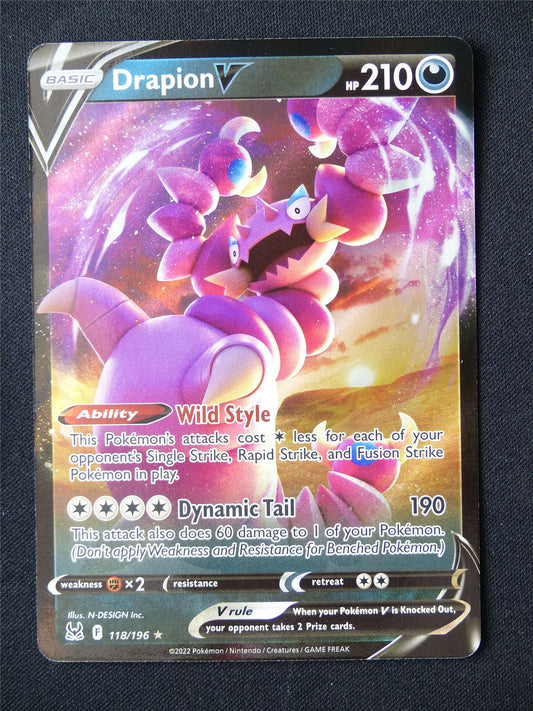 Drapion V 118/196 Holo - Pokemon Card #6XY