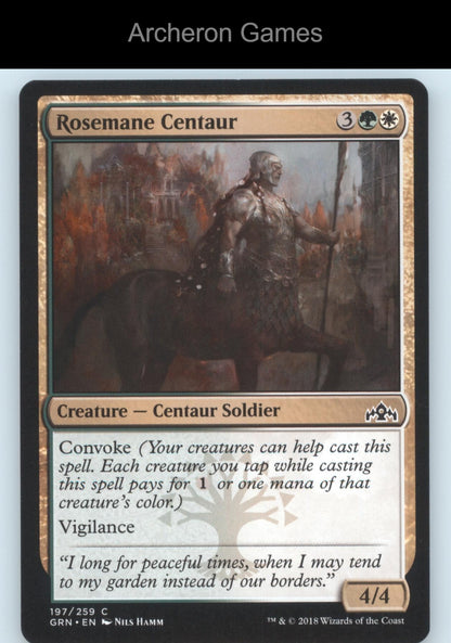 Rosemane Centaur 197 C MTG Card Guilds of Ravnica
