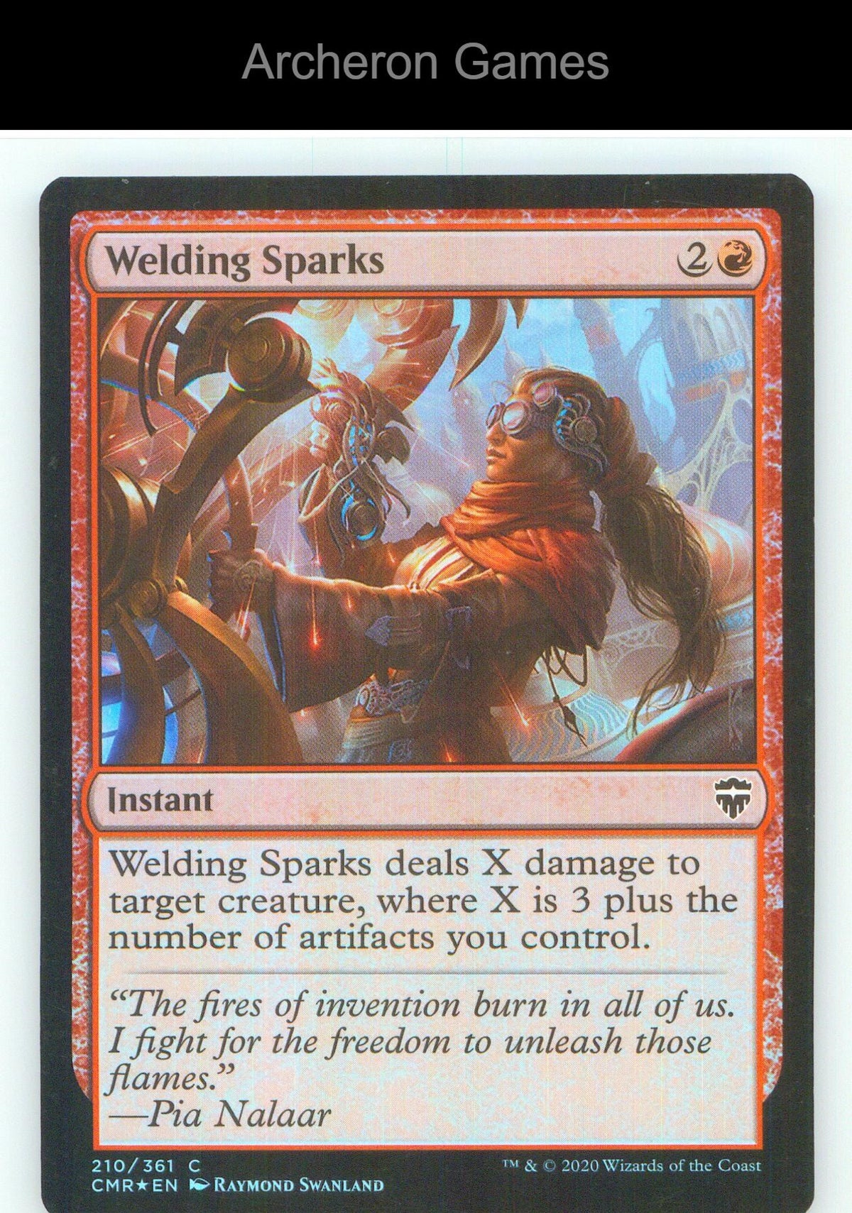 Welding Sparks CMR 210 C MTG Card NM/EX+ Foil