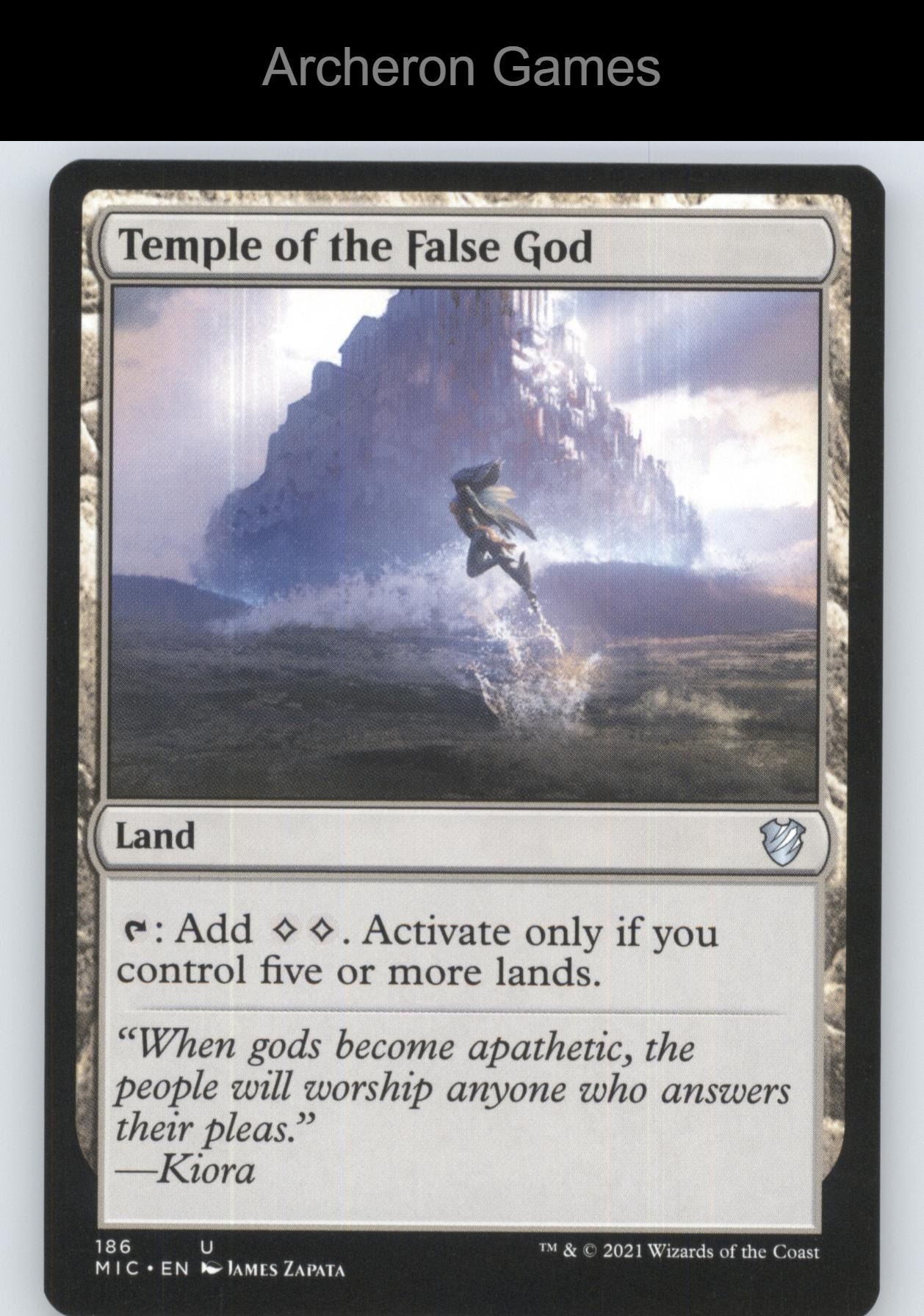 Temple of the False God 186 UC MTG Card Commander: Innistrad: Midnight Hunt