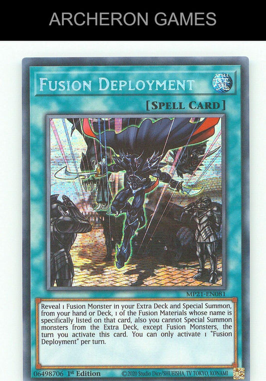 Fusion Deployment SEC YUGIOH Card