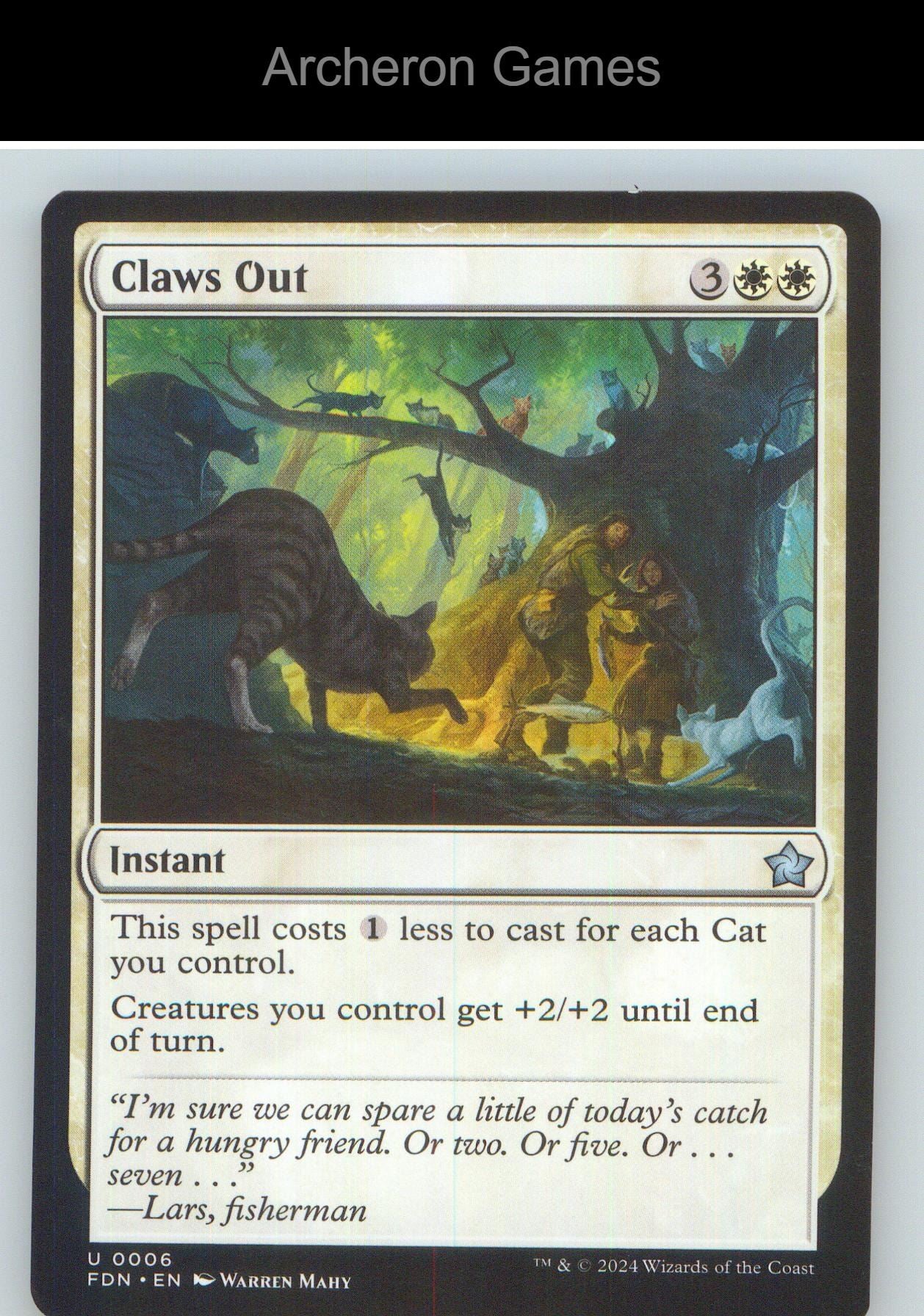 Claws Out FDN 6 UC MTG Card NM/EX+