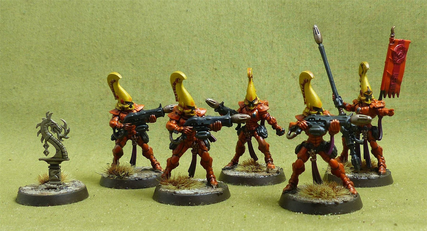 Fire Dragons painted - Aeldari - Warhammer 40K #43L