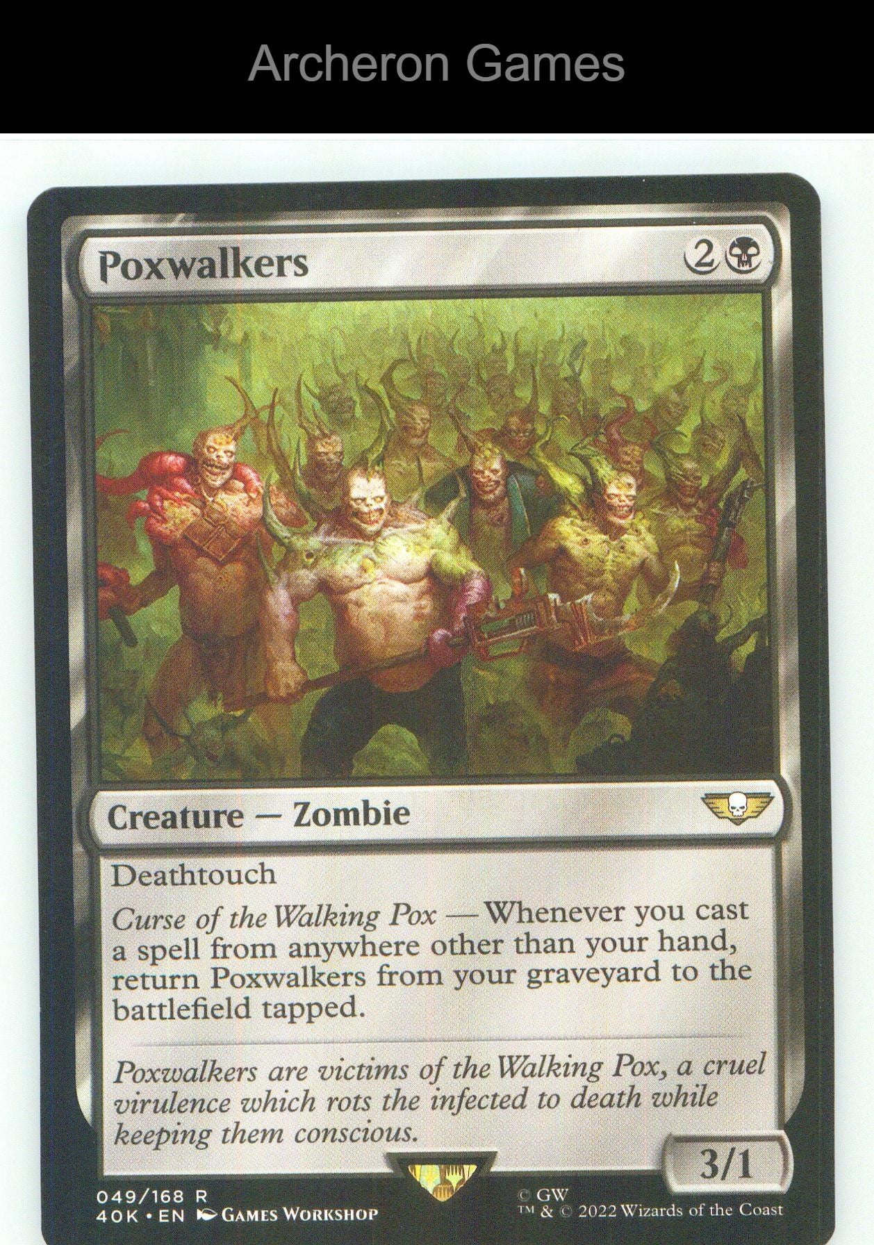 Poxwalkers 49 R MTG Card NM/EX+